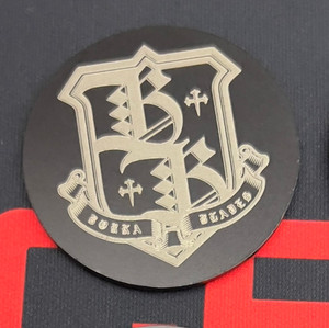 Borka Blades チタニウム チタン ロゴ コイン パッチ モラルパッチ Borka Blades チタニウム チタン ロゴ コイン パッチ モラル