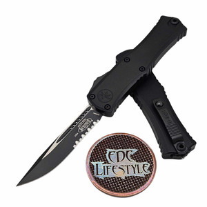 Microtech Hera II Mini Black 2.90" S/E Partial Serrated Tactical 1703M-2T By Edc Lifestyle