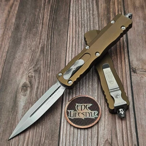 Microtech Dirac Delta OD Green 3.75" D/E Stonewash 227-10OD By Edc Lifestyle