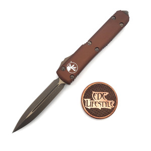 Microtech Ultratech 122-13TA Tan Bronzed Double Edge - Previously Owned