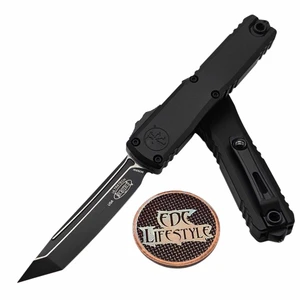Microtech Ultratech ZBP 1123-1T Black Tactical Tanto Edge 3.5" Black Standard M390MK - Zero Blade Play