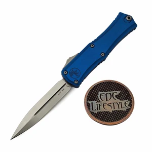 Microtech Hera II Mini Blue 30th Anniversary 2.90" D/E Stonewash 1702M-10BL By Edc Lifestyle