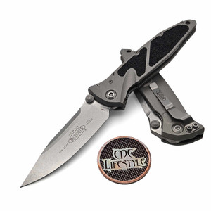Microtech Socom Elite Manual Natural Clear 4" S/E Stonewash 160-10NC Single Edge on EDC Lifestyle
