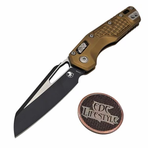 Microtech MSI Ram-Lok Tan Frag Aluminum 3.85" S/E Black 210-1FRTA By Edc Lifestyle