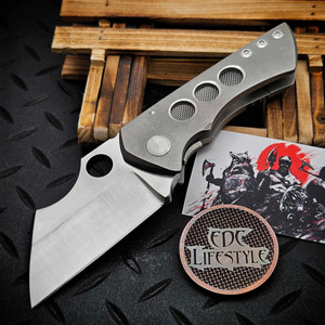 Sergey Rogovets Rhino Titanium Folder Magnacut Blade S/N 2530