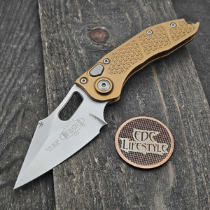 Microtech Stitch Auto S/E 169-10TA Tan S/N 19703 - Grenade Factory Second Microtech Stitch Auto S/E 169-10TA Tan S/N 19703 - Grenade Factory Second