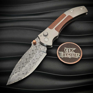 Sergey Rogovets Red Horseman Flamed Titanium Handle Magnacut Blade
