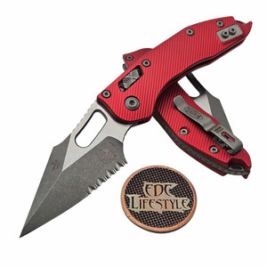 Microtech Stitch Ram-Lok 169RL-11APFLBL Blue Fluted Aluminum