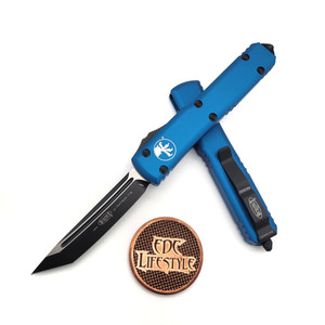 Microtech Ultratech 123-1BL Blue Tanto Edge Black Standard