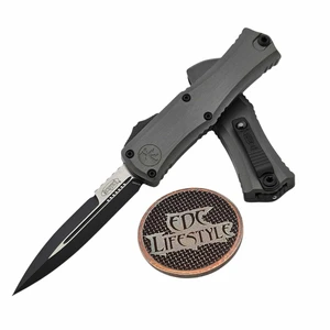 Microtech Hera II Mini Natural Clear 2.90" Bayonet Black 1701M-1NC By Edc Lifestyle