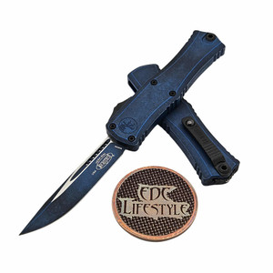 Microtech Hera II Mini Weathered Blue 2.90" S/E 1703M-1WBL By Edc Lifestyle