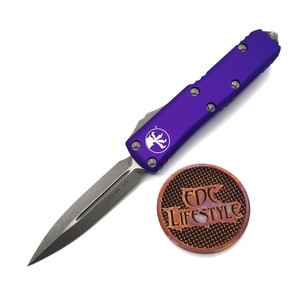 Microtech UTX-85  232-10APPU Purple Apocalyptic Double Edge