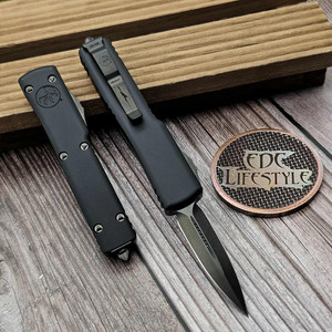 Microtech UTX-70 CA147-1DLCTSH D/E 1.93" Shadow DLC Cali Legal
