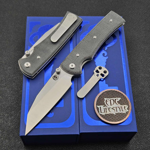 Chaves Knives Blue Label Sangre 229 3.81" Wharncliffe Elmax Belt Satin