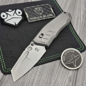 Poikilo Blade TASK Vader S1 PSW Titanium 3.1" PSW Reverse Tanto