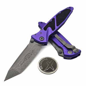 Microtech Socom Elite Manual Purple 4" T/E Apocalyptic 161-10APPU Tanto on EDC Lifestyle