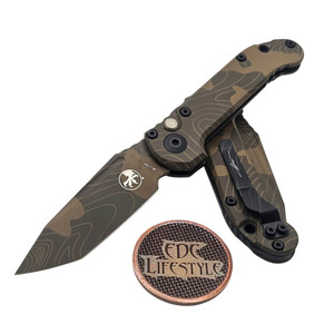Microtech LUDT T/E Generation III Slab Side 1136S-1TPBNCS-Z4 Badlands Camo