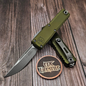 Microtech UTX-85 Gen IV OD Green S/E 3.10" Apocalyptic 12314-10APOD