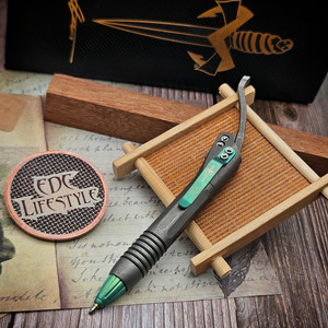 Marfione Custom Siphon II Apocalyptic Ti w/Green Ti Clip/Internals S/N 003 - Preowned