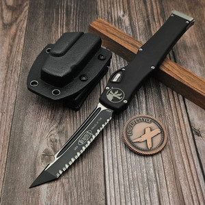 Microtech Halo VI T/E Full Serrated 250-3 S/N 860- Preowned