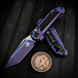 Microtech LUDT T/E Gen III 1136-1PUAUS-Z4 Cerakote Purple Aurora