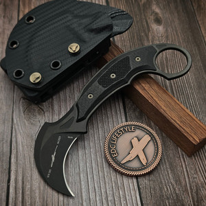 Microtech Iconic Fixed Blade Right Hand Carry DLC Standard Signature Series 118-1DLCCFSR S/N 243 - Preowned