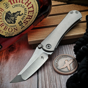 Borka Blades SBHF Barked Titanium Folder Tanto