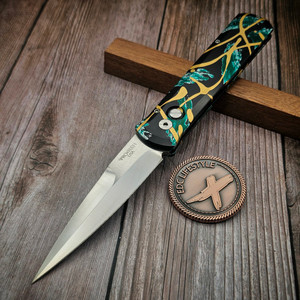 Pro-Tech Godfather Gold Stripe Grn/Blk - Preowned