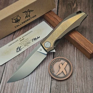 Shirogorov Charles Marlowe Collaboration Bronzed RKMP Folding Knife at EDC Lifestyle