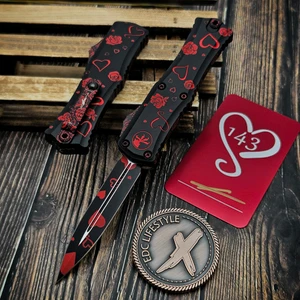 Microtech Hera II Mini Valentine's Day 2.90" D/E 1702M-1VNS By Edc Lifestyle