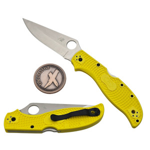 Spyderco Stretch 2 Lightweight Salt Yellow FRN 3.99" H-2 C258PYL