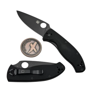 Spyderco Tenacious Liner Lock Black G10 3.39" Black C122PBBK