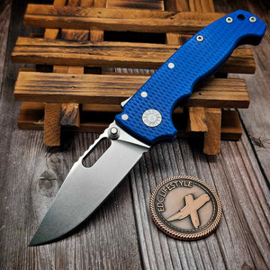 Demko AD20I Slim Shark Lock Clip Point Nitro-X7 Smooth Titanium