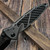 Microtech Socom Manual Spear Point Natural Clear Carbon Fiber Inlay DLC 160-1DLCTNCCFISS - Preowned S2