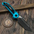 Microtech LUDT Turquoise T/E 1136-1TQ S/N 44566 - Preowned