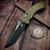 Microtech Amphibian Fluted Tan G-10 137RL-1FLGTTA - Preowned