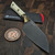 MICROTECH KNIVES 4.2" M390 SANTOKU KNIFE DLC BRONZE TITANIUM BOLSTER IVORY G-10 3300B-1DLCIVS