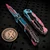 eretic Wraith V4 Auto knife with Cotton Candy Cel Shading Side View