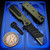 Chaves Knives Blue Label OD Green G10 CHUB Flipper Liner Lock Knife 1" Utility Blade Blackout