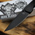Berg Blades Sweeney V2 Thumbstud Black PVD Swirl Titanium Folder 3.35" Black PVD
