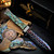 Marfione Masterpiece Stainless Steel Abalone Emerald Button w/18K Gold Dragonskin