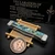 Marfione Masterpiece Stainless Steel Abalone Emerald Button w/18K Gold Dragonskin