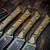 MICROTECH KNIVES 4.5" DLC M390 STEAK KNIFE SET BRONZED TITANIUM BOLSTER Ultem 3600B-1SETDLCULS