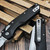 Microtech MSI Mini Black Aluminum Fluted 3.18" S/E Stonewash 210M-10FL