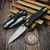 Microtech MSI Mini Black Aluminum Fluted S/E Stonewash 210M-10FL
