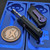 Chaves Knives Blue Label Black CHUB Slipper Knife Stonewash 1" Utility Blade Purple Ti HW