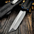 Marfione Custom Executive Scarab II Mirror Polish T/E Chisel Grind Carbon Fiber Inlay Blue Ti HW