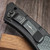 Microtech Hawk Auto Carbon Fiber Inlay DLC 166-1DLCTCFS S/N 156 - Preowned