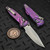 MICROTECH SOCOM RAM-LOK SPEAR POINT STONEWASH PURPLE HAZE SLAB SIDE TITANIUM W/ PURPLE TI ACCENT 160RLS-10SMS6