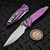 MICROTECH SOCOM RAM-LOK SPEAR POINT STONEWASH PURPLE HAZE SLAB SIDE TITANIUM W/ PURPLE TI ACCENT 160RLS-10SMS6